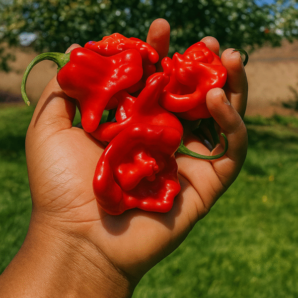 Red Bishop's crown pepper